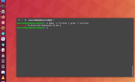 ubuntu check installed package version